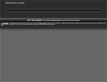 Tablet Screenshot of livescorr.com